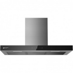 CAMPANA EXTRACTORA EAS ELECTRIC EMRH908BX FLAT CRISTAL NEGRO 90